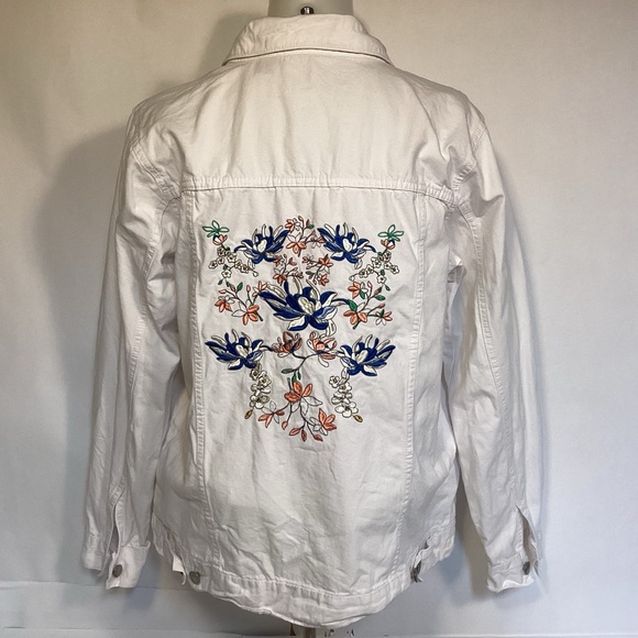 Collection’s ETC. denim embroidered women’s jacket, size M - Picture 4 of 10